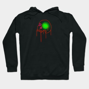 Red Skull Outline Hoodie